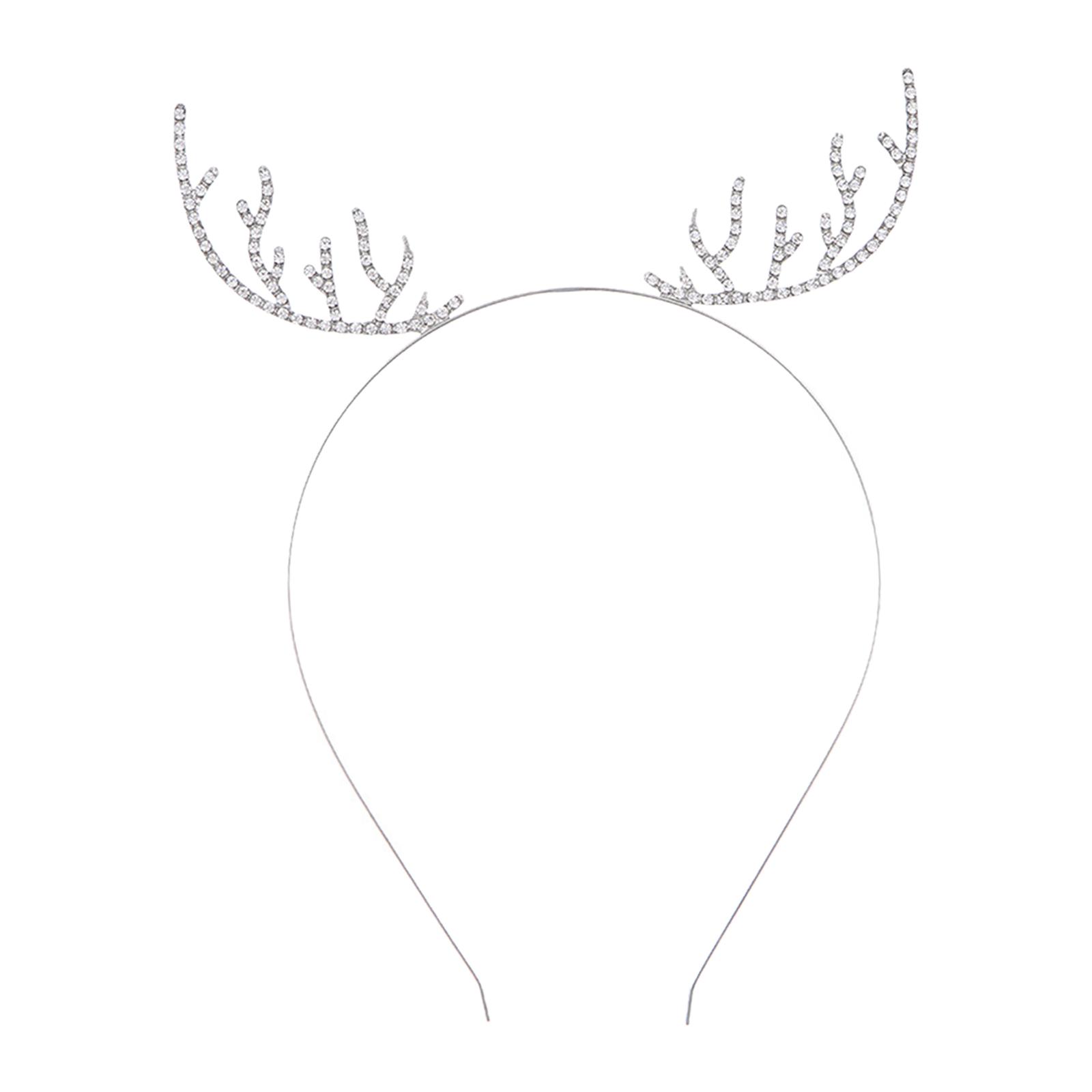 Reindeer Antlers Headband - Geweih Stirnband Kopfschmuck Kopfbedeckung Glitzer Weihnachten