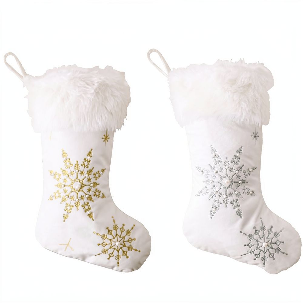 Samt-Weihnachtsstrumpf mit Per – Christmas Stocking Hanging Bewertung und Preis