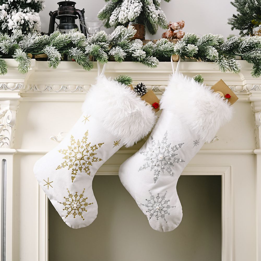 Samt-Weihnachtsstrumpf mit Per – Christmas Stocking Hanging Bewertung und Preis