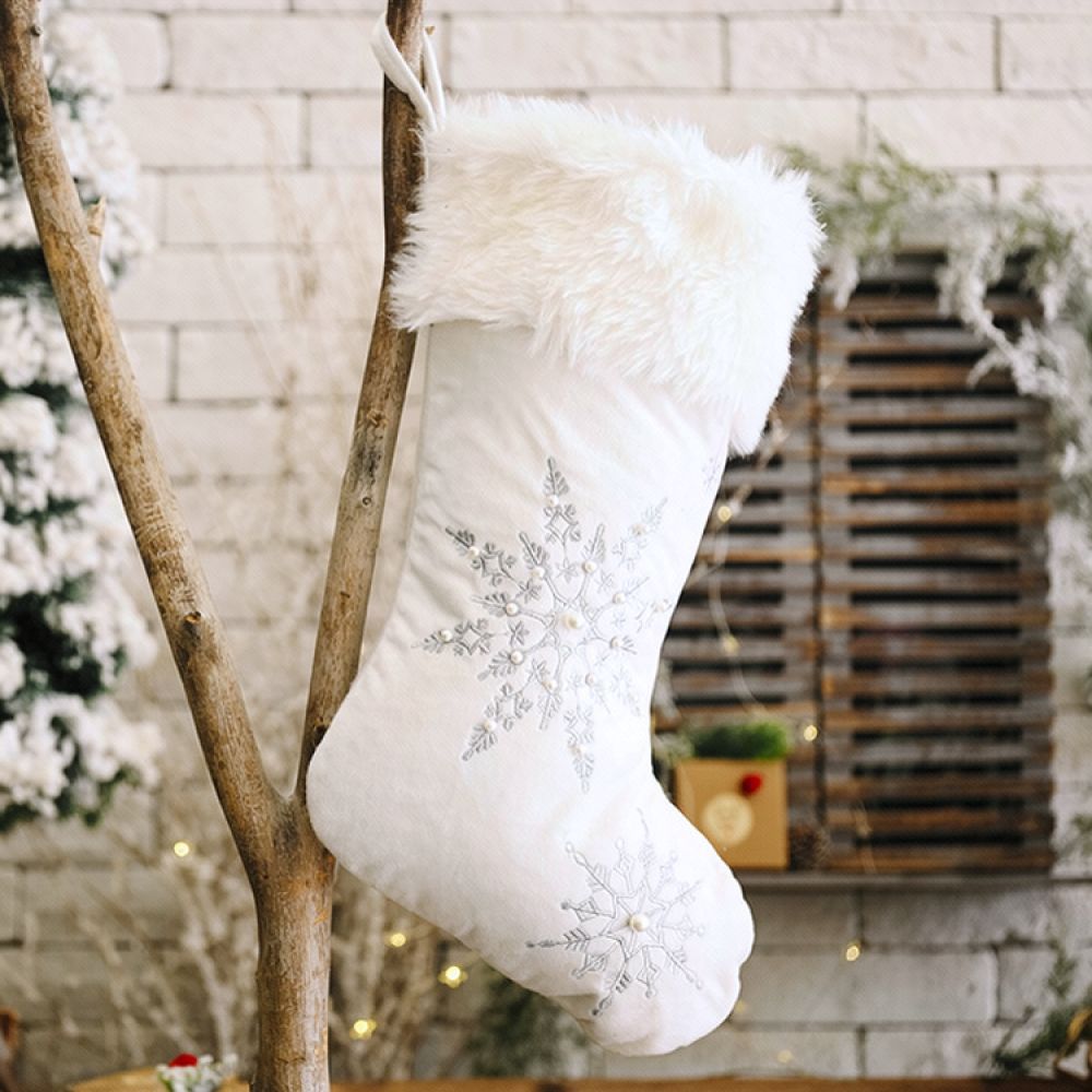 Samt-Weihnachtsstrumpf mit Per – Christmas Stocking Hanging Bewertung und Preis