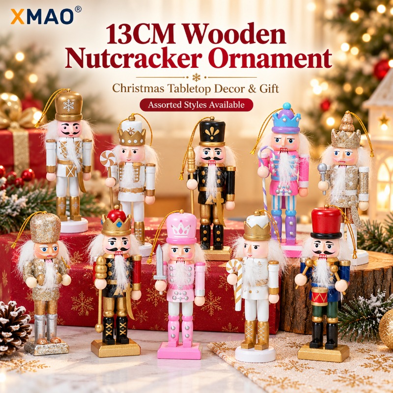 13CM Glitzernder Holz-Nussknac – Nutcracker Figurine Bewertung und Preis