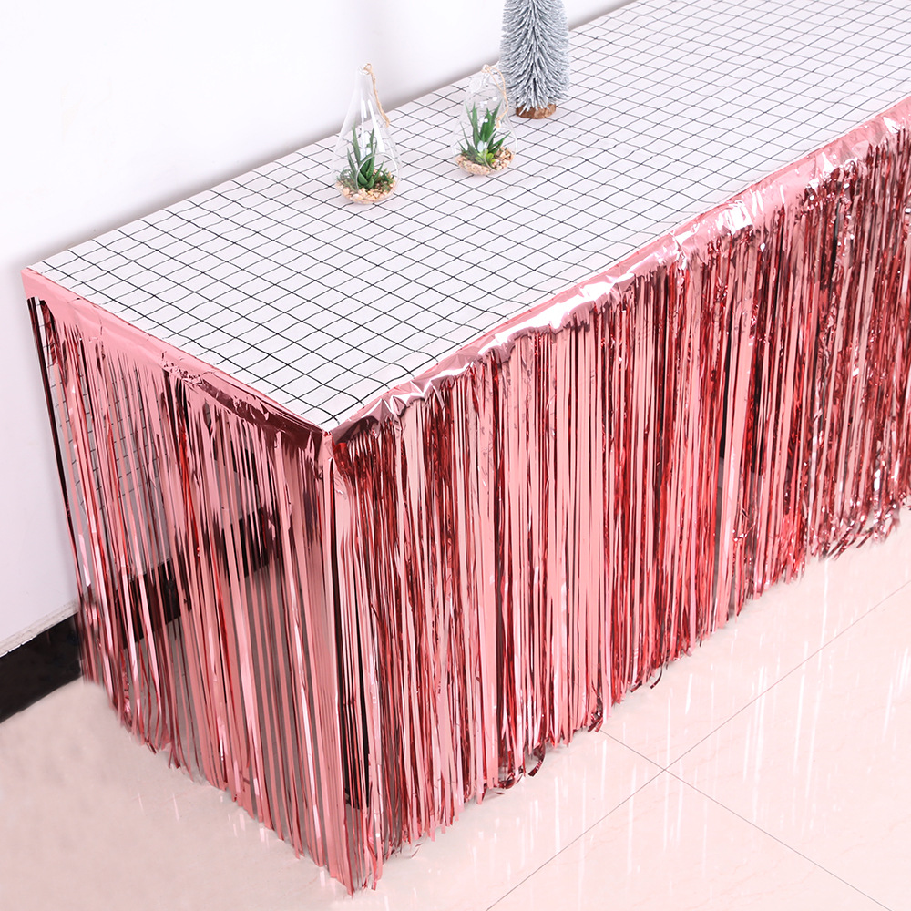 Tabelle Rock Folie Fringe Vorh – Tinsel Garland Decoration Bewertung und Preis